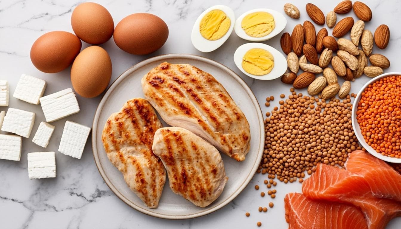 أفضل مصادر البروتين النباتي والحيواني